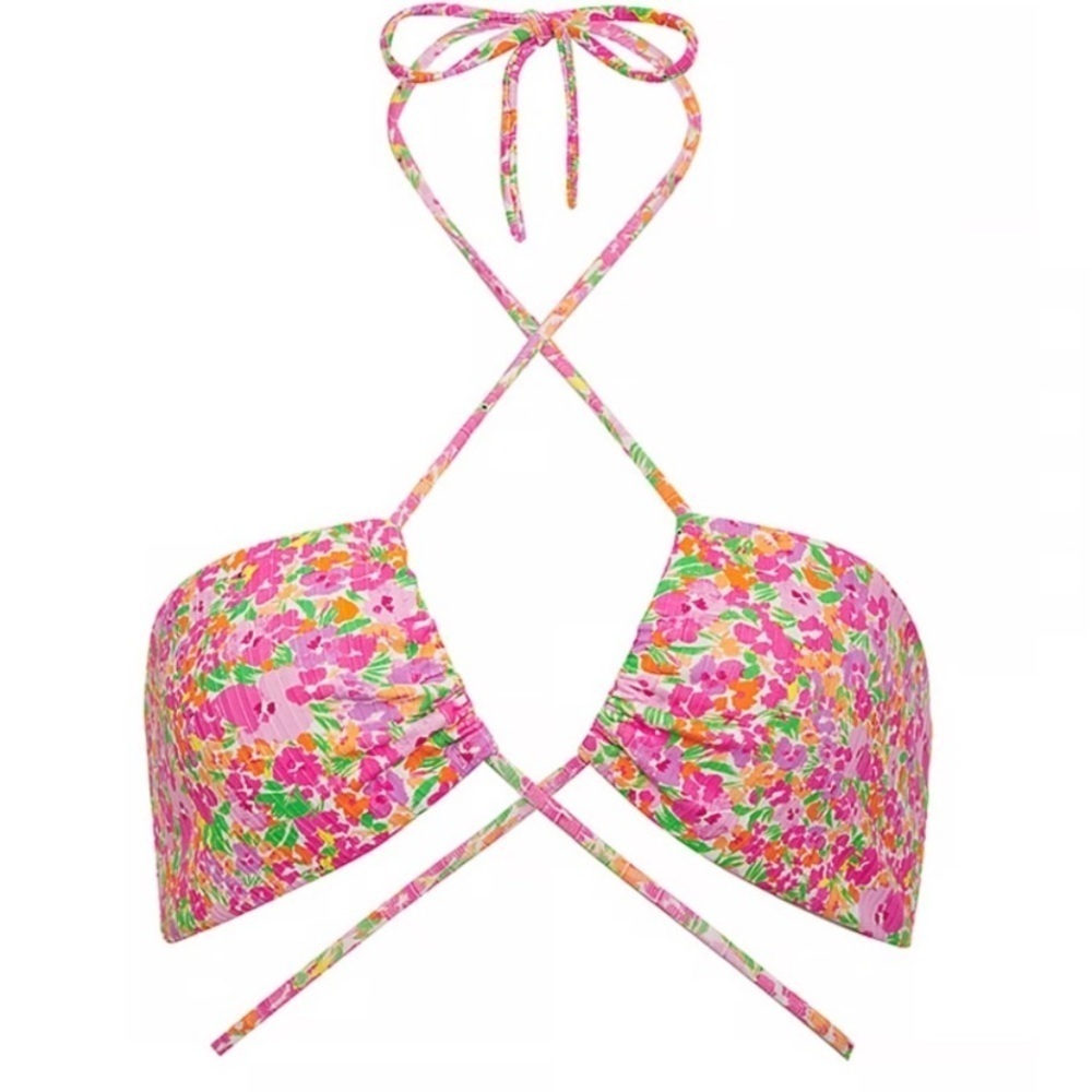 New! For love and lemons Sidra floral bikini top 24406